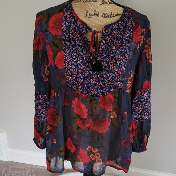 Floral Boho Blouse - Picture 1 of 4